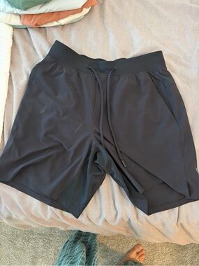 lululemon athletica Black Men's Athletic Drawstring Shorts